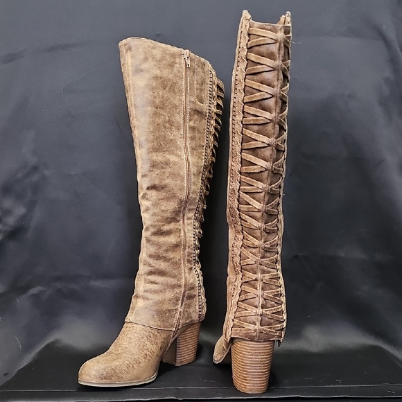 Fergalicious Shoes - Fergalicious Brown Over the Knee Boots